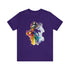 Rainbow Belly Dancer's Pose - Short Sleeve Tee Team Purple